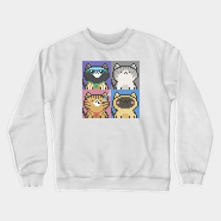 Pixel Cat Tile 032 Crewneck Sweatshirt